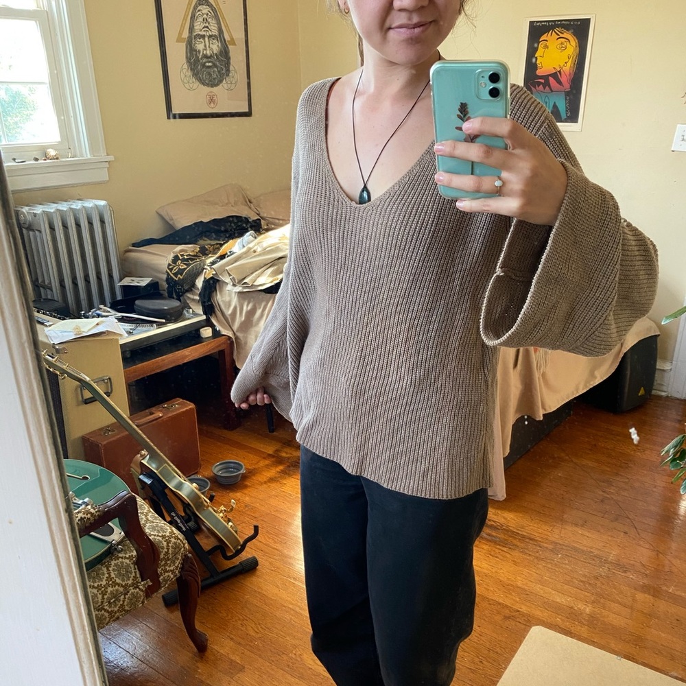 Beautiful Balloon Sleeve Sweater